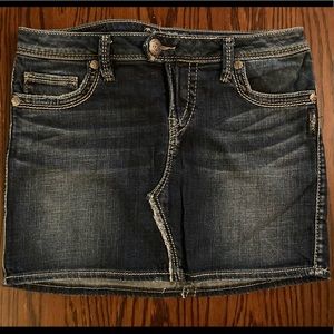 Silver Jeans Skirt